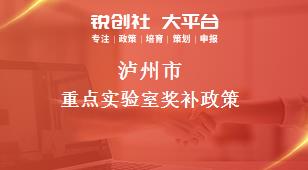 瀘州市重點(diǎn)實(shí)驗(yàn)室相關(guān)配套獎補(bǔ)政策